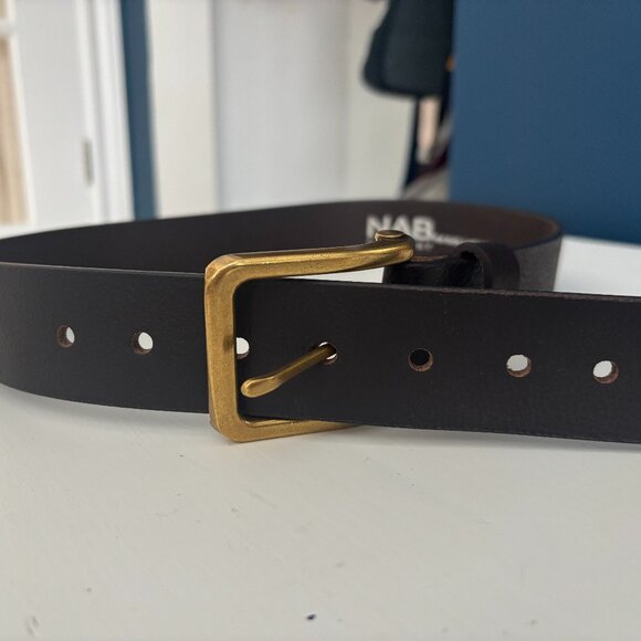 NAB Men's Leather Belt 32 - Picture 1 of 2